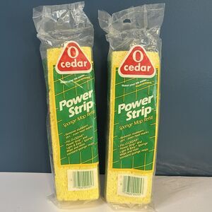 O Cedar O-riginal Power Strip Sponge Mop Refill New Old Stock Lot Of 2
